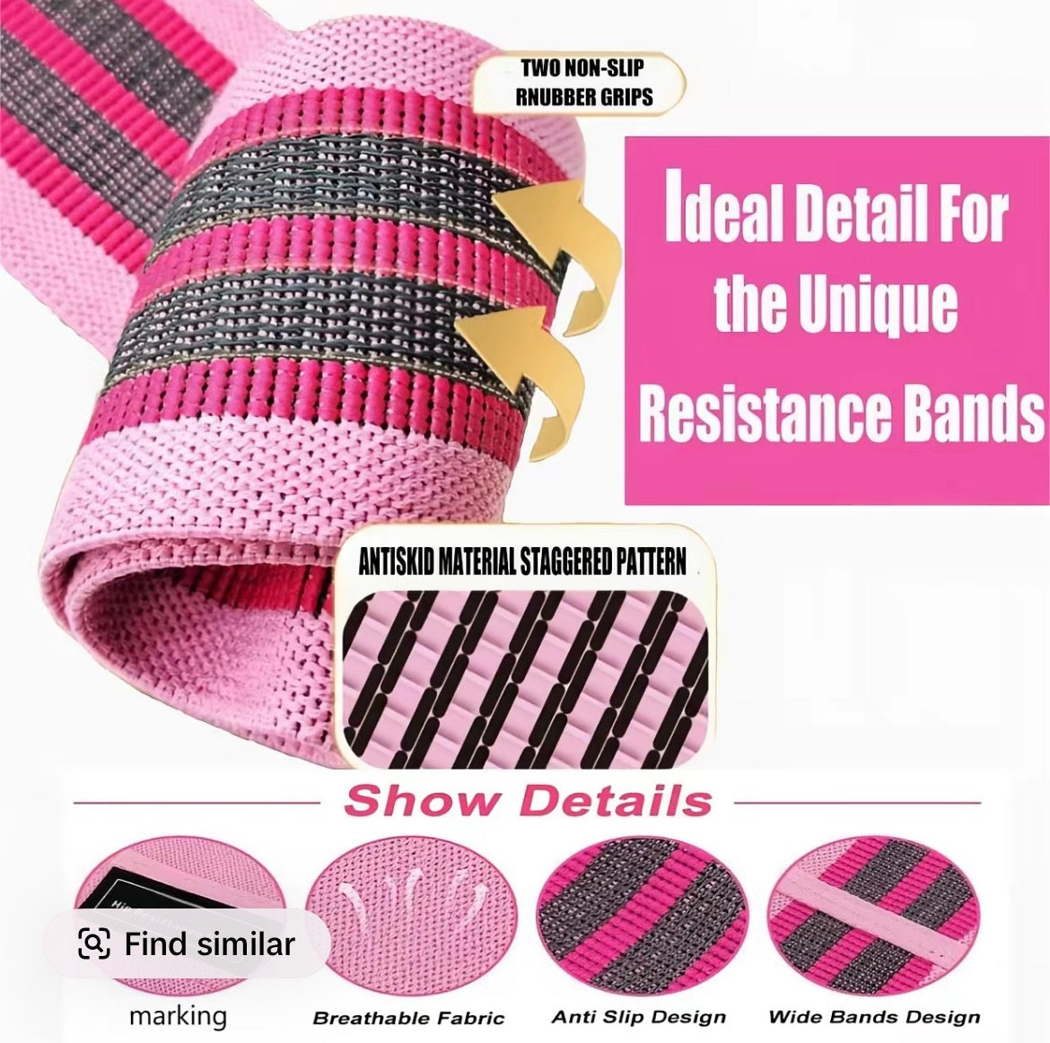 Hip Resistance Band Set (3-Pack)